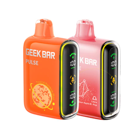GeekBarPulse15000PuffsDisposableVapefrontsidetropicalrainbowblast